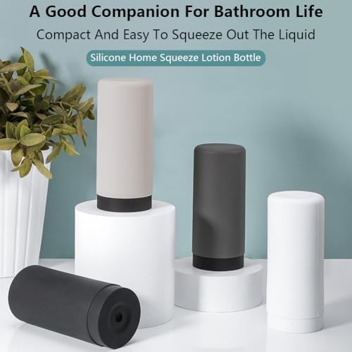 Chpbolly Silicone Dish Soap Dispenser - Leakproof Refillable Countertop Holder