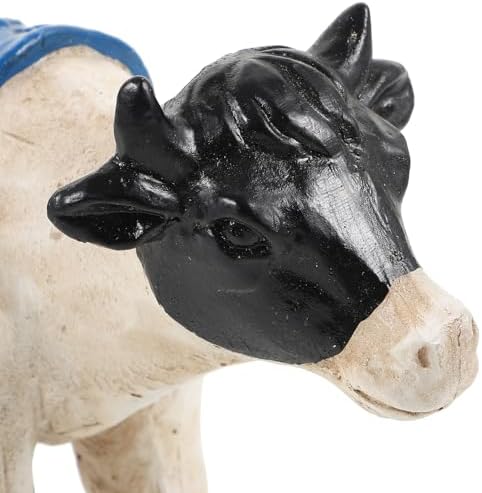 American Flag Resin Cow Statue for Independence Day Decor