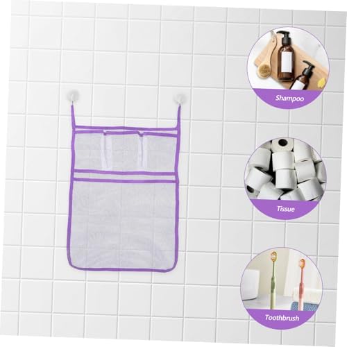 Mobestech Hanging Shower Organizer Mesh Bag for Bath Supplies