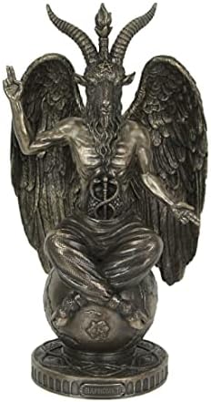Veronese Design 1025 Tall Baphomet Statue Resin Cold Cast Bronze 1