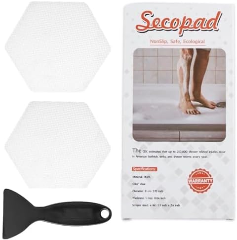 Secopad Non-Slip Bathtub Stickers with Scraper