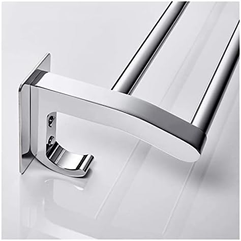 ALDEPO Wall Mounted Towel Rack with 2 Hooks 82Cm