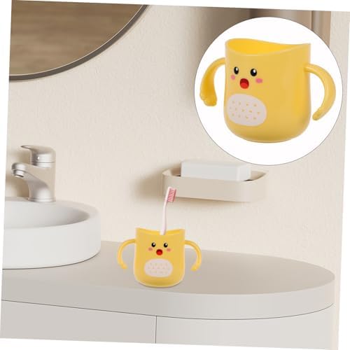 Hoement Durable Cartoon Toothbrush Holder Mug 1