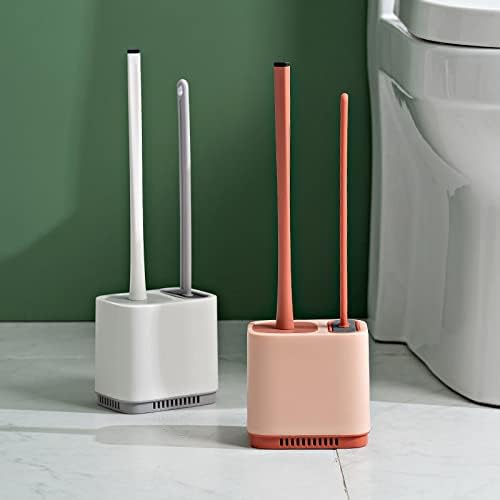 Toilet Brush with Silica Gel Holder Wall Hanging