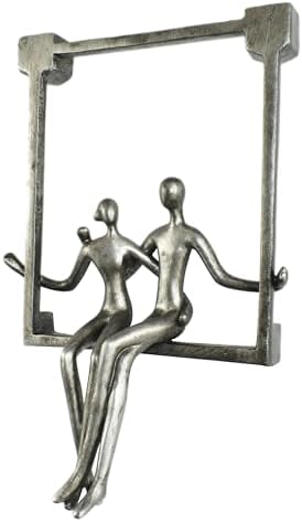 Natural Design Architecture Lifestyle N Swinging Couple Sculpture 1