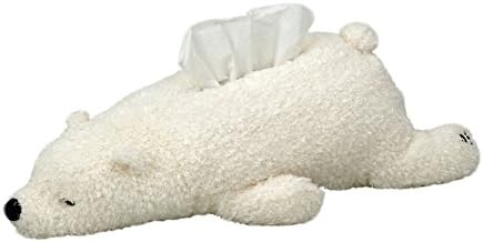 CHOOLD Super Soft Plush Polar Bear Tissue Box Cover 1