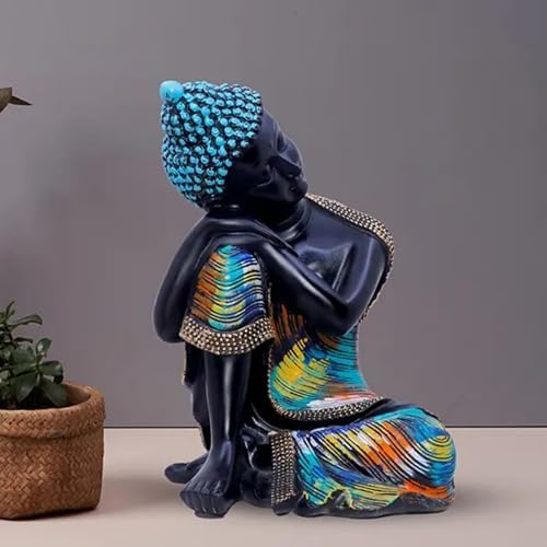 Meditating Buddha Statue Peaceful Home Decor Figure