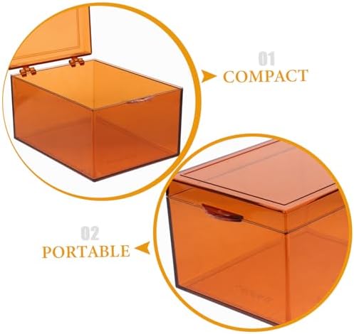 Ciieeo Lightproof Medicine Storage Container with Clear Lid
