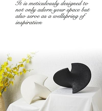 UPWOIGH Black Ceramic Balancing Sculpture 1Pack