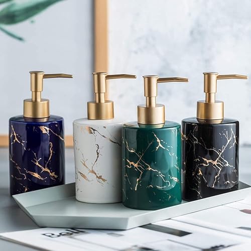 Gold Marble Pattern Lotion Soap Dispenser for Kitchen and Bathroom