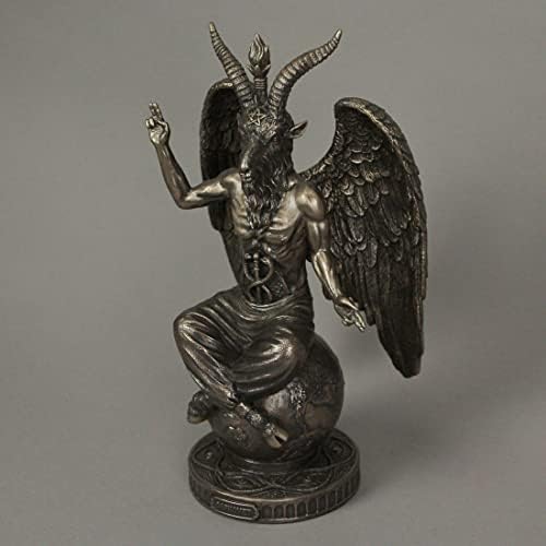 Veronese Design 1025 Tall Baphomet Statue Resin Cold Cast Bronze 1