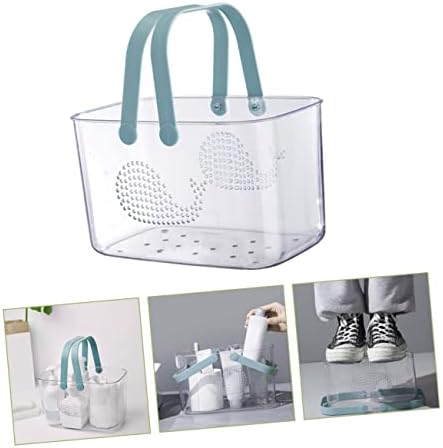 FOYTOKI Portable Plastic Bathroom Organizer Basket with Handle 1