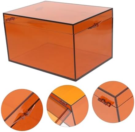 Anneome Medicine Box with Lid Large Acrylic Storage Organizer
