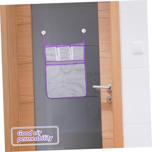 Hoement Bathroom Travel Organizer Hanging Pockets Mesh Storage Bag