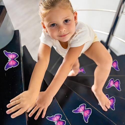 20 Pcs Non-Slip Butterfly Bathtub Stickers