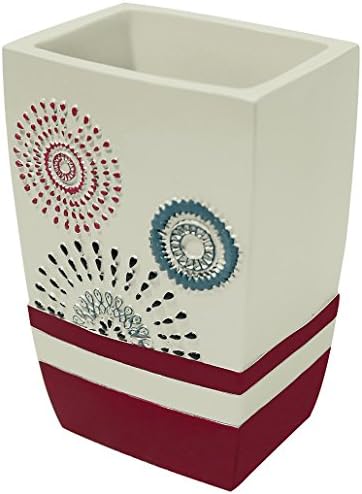 Popular Bath Tumbler Suzanni Burgundy 1