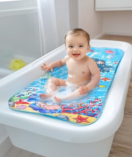 Daugee Cartoon Baby Bath Mat 40x16 Non-Slip