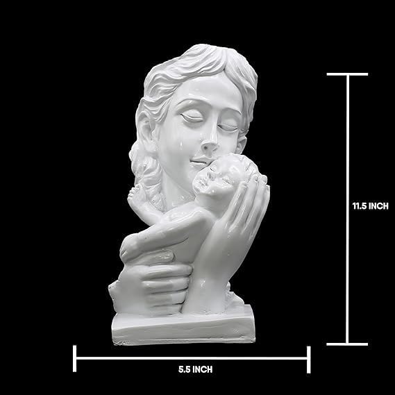 Elegant Mother and Child Resin Statue 115 x 55 Inch