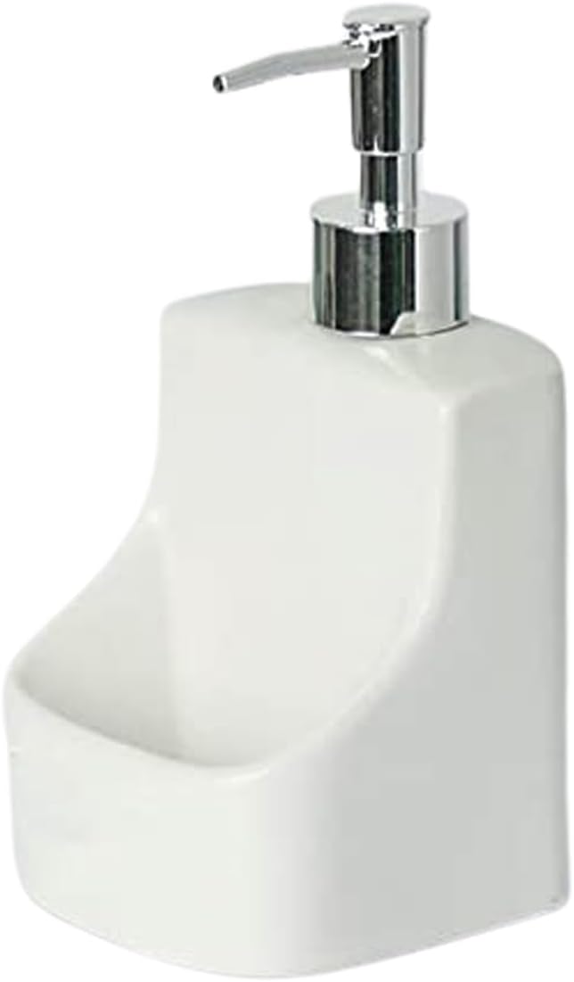 Liquid Ceramic Dish Soap Dispenser with Sponge Holder