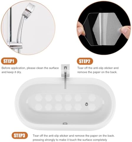 Secopad Non-Slip Bathtub Stickers with Scraper