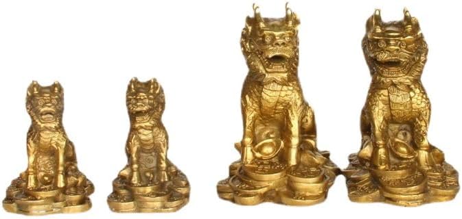 Usoway Copper Qilin Sculpture Collectible Decor Art
