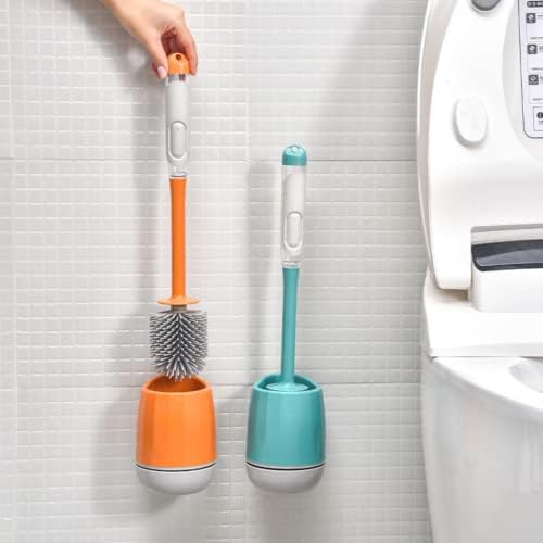 LUOWUYOU Toilet Brush and Plunger Set with Liquid Storage