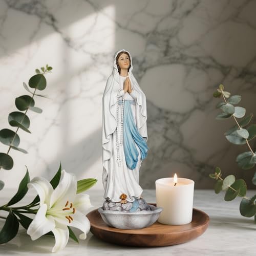 Grace4Joy Our Lady of Lourdes Statue 13 Inches