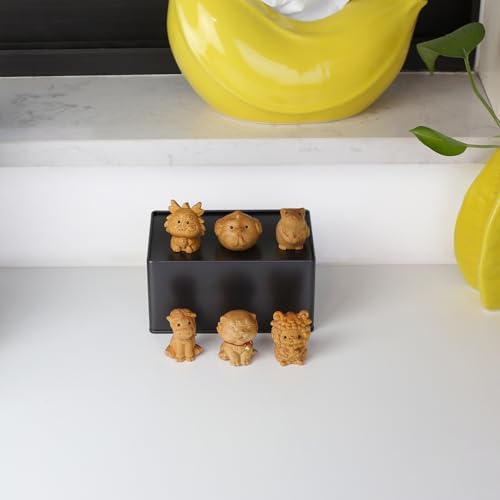 Cute Miniature Wooden Mouse Statue - 12 Zodiac Collection