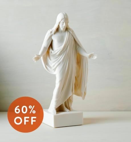 One Moment In Time Christus Statue White Cultured Marble Handmade