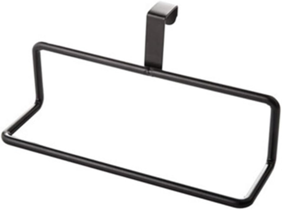 NUOBESTY 2Pcs No Perforation Towel Rack Black and White 1