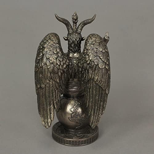 Veronese Design 1025 Tall Baphomet Statue Resin Cold Cast Bronze 1