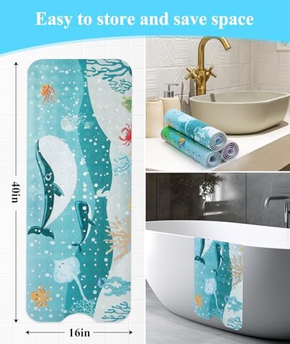 Secopad Baby Bath Mat with Suction Cups and Drain Holes 1