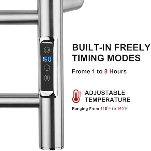 BLARALA Heated Towel Racks with Timer and Temperature Control