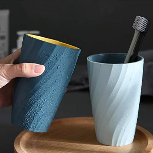 Cabilock 4pcs Travel Gargle Toothbrush Cup Tumbler