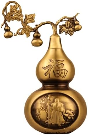 Julrybox Brass Gourd Feng Shui Charm Sculpture