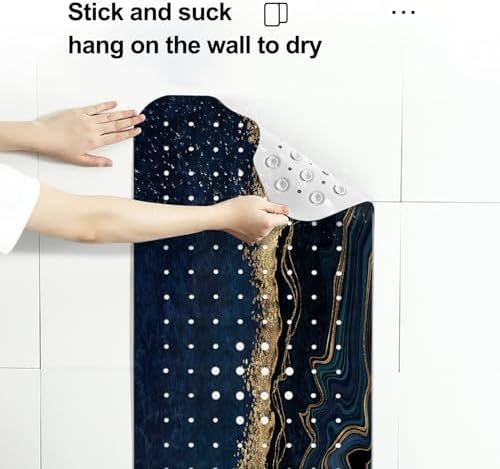 LNOND Marble Bath Tub Mat Non Slip 40 X 16 Inch