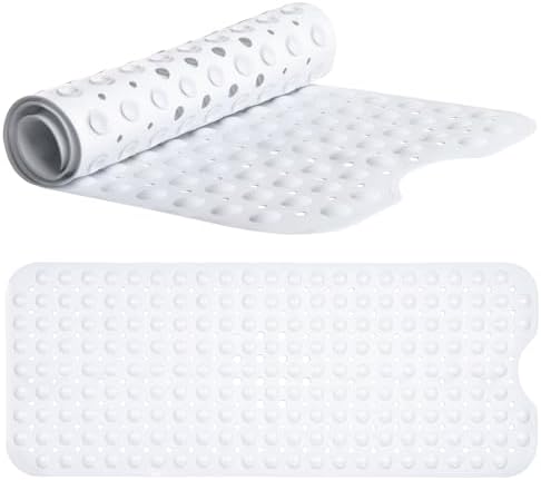 AH Artisan Home White Bath Mat 100x40cm Non Slip