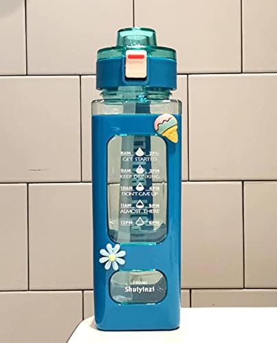 FARZI Square Straw Cup with Large Capacity for Sports and Travel