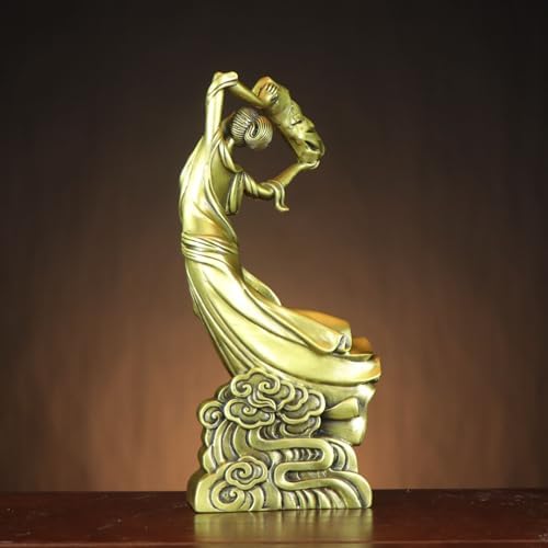 Usoway Goddess Nuwa Statue Brass Home Decor Accents