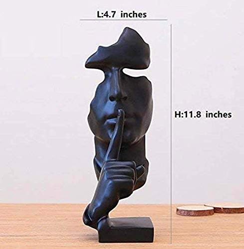 NEWQZ Creative Abstract Man Statue Sculptures Black
