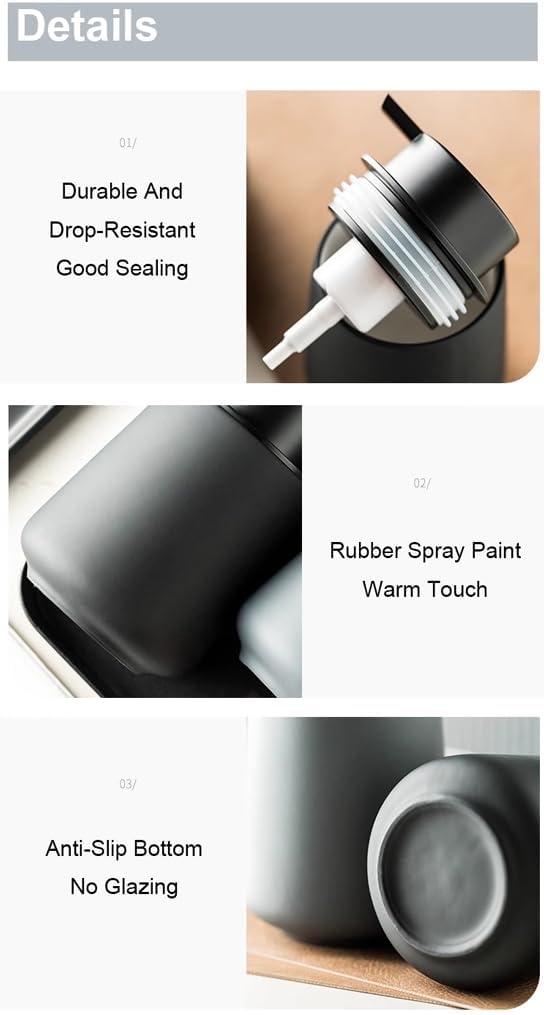 380ml Liquid Foaming Hand Soap Dispenser for Kitchen Bathroom