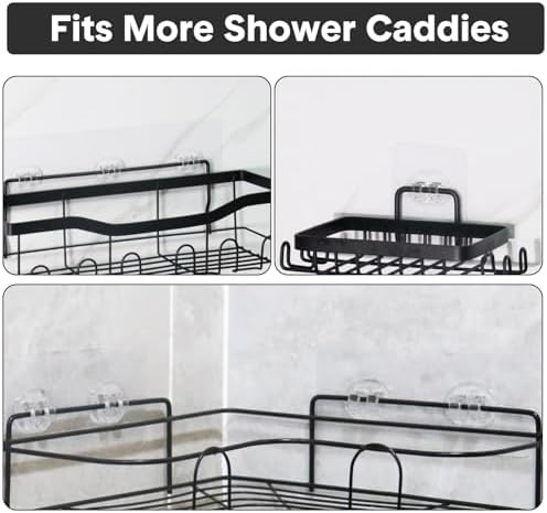 Lsnisni 3 Pack Waterproof Adhesive Strips for Shower Caddy