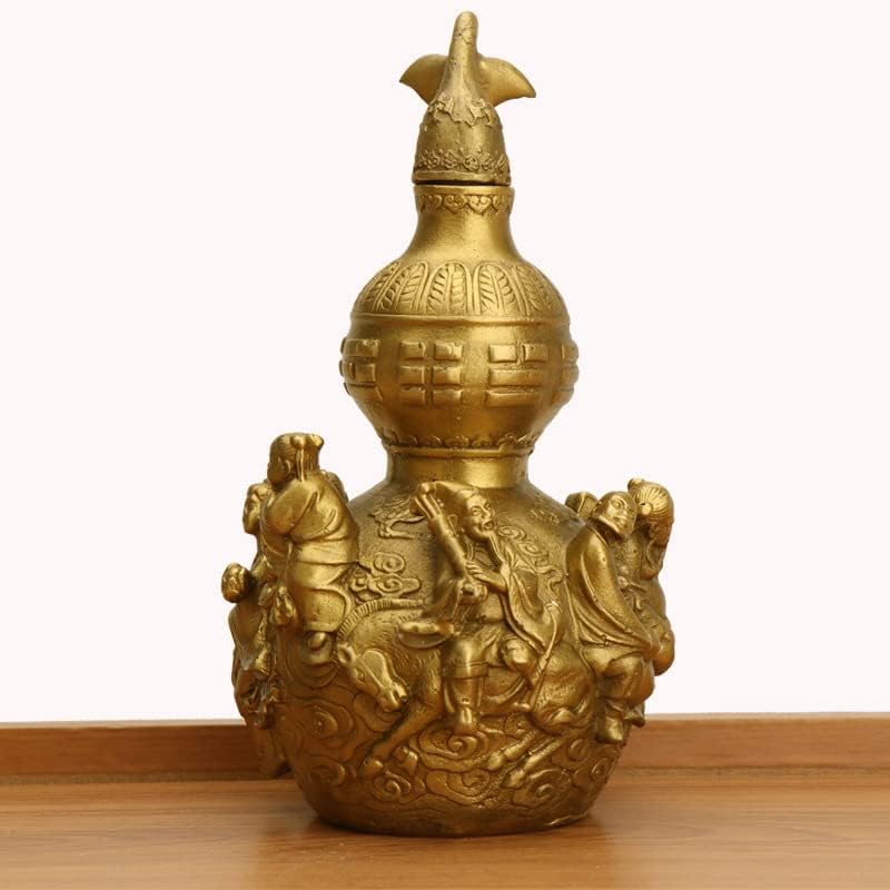 Usoway Copper Eight Immortal Gourd Sculpture