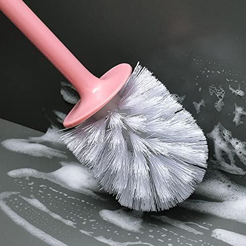 Toilet Brush Set with Long Handle and Hanging Design