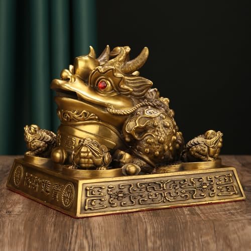Usoway Full Bronze Wishing Bell Figurine Ornament