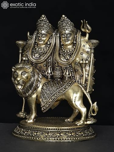 Small Superfine Maa Chamunda Devi Brass Statue for Puja