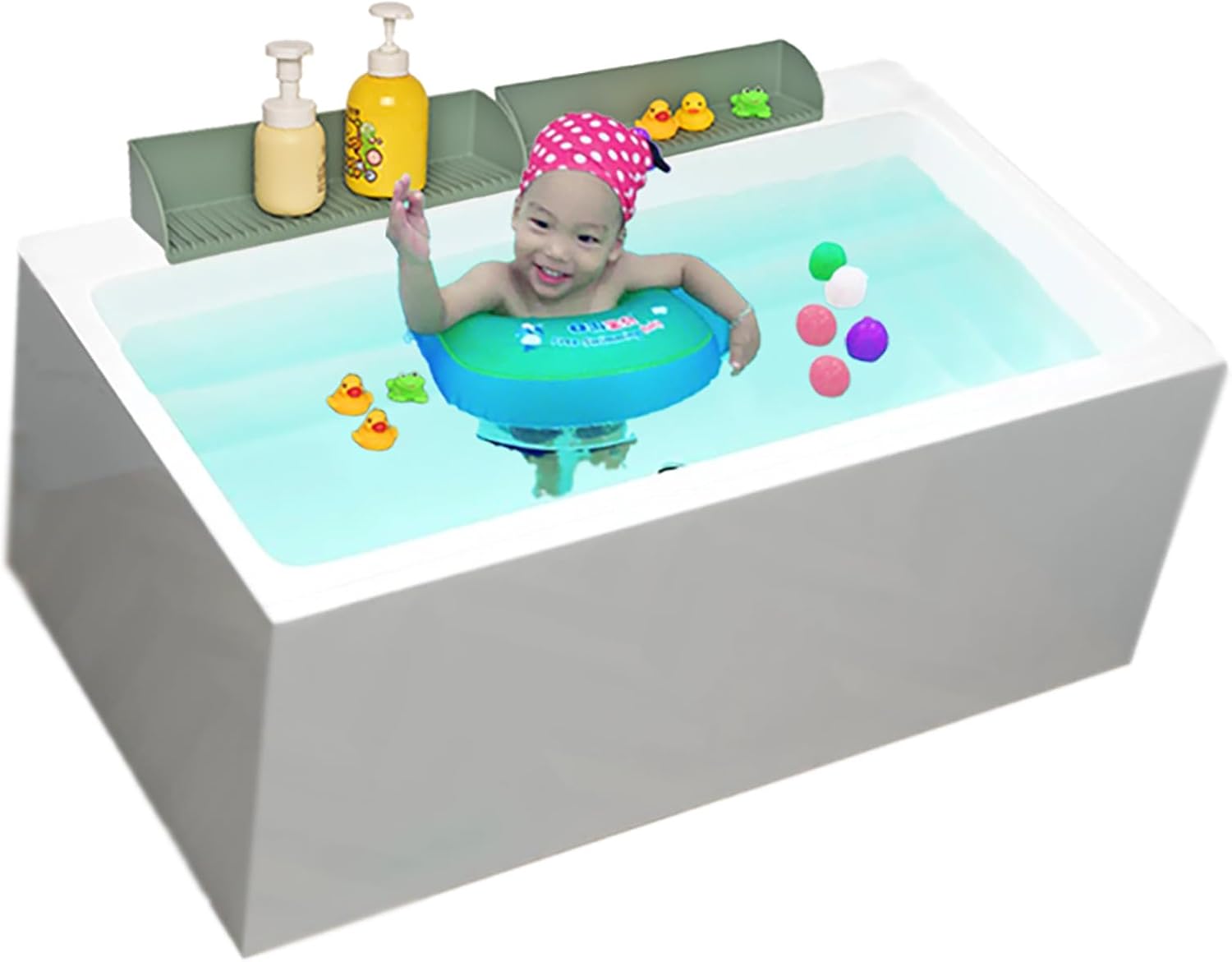 DNC Silicone Bath Splash Guard 2 Pack for Kids and Babies