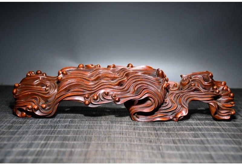 Handcrafted Boxwood Clouds Pen Holder Statue
