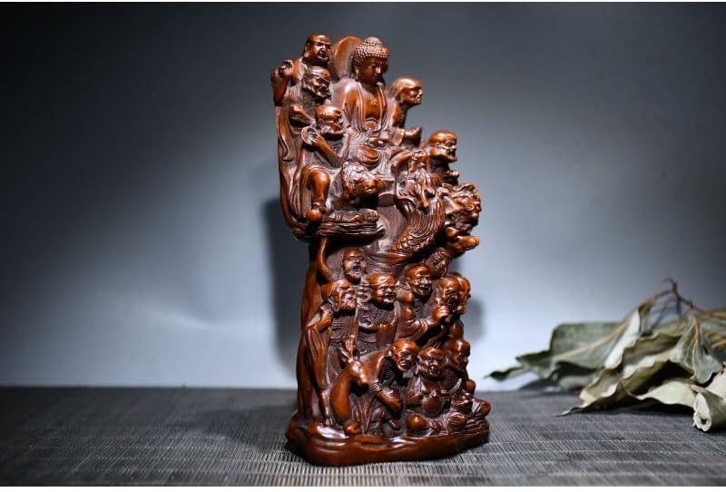 LimpaC Collection Boxwood 18 Arhats Buddha Statue
