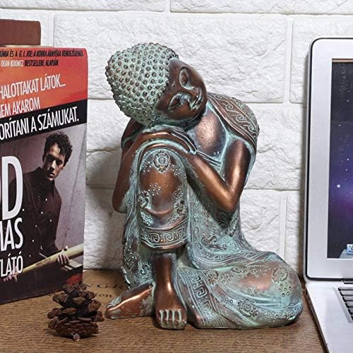 Hand Painted Buddha Statue Southeast Asian Style Decor